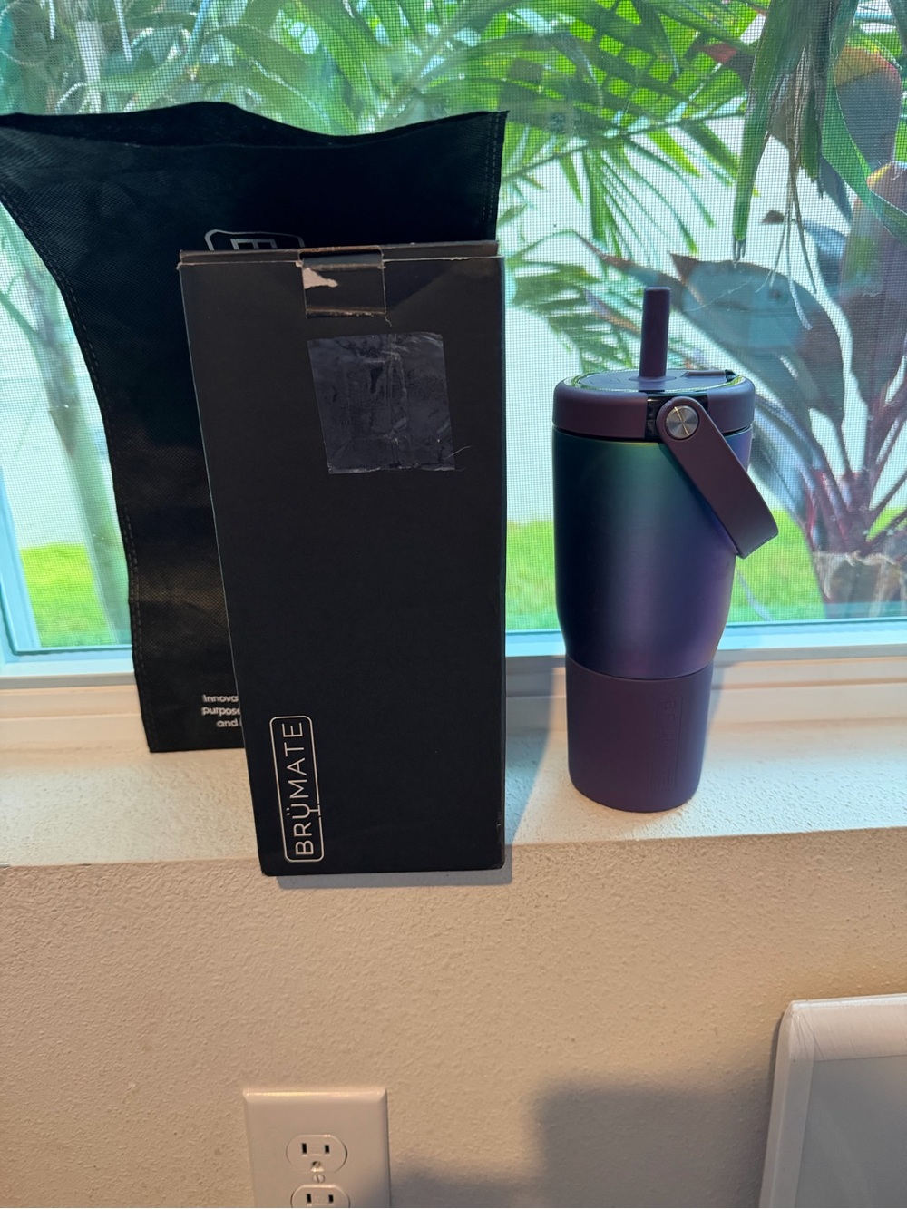 Purple Iridescent Brumate Era 25 oz Travel Tumbler with Straw